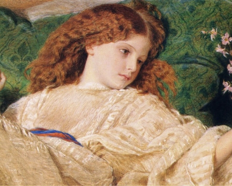 Dreams by Frederic William Burton and a quote by Fernando Pessoa